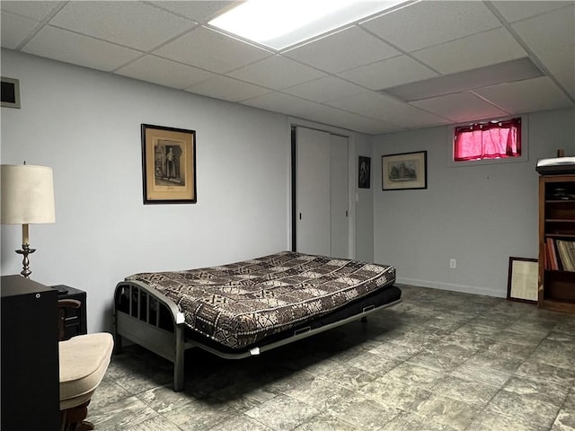 100 Curren Dr, Elmira, NY 14905 - bedroom with a paneled ceiling