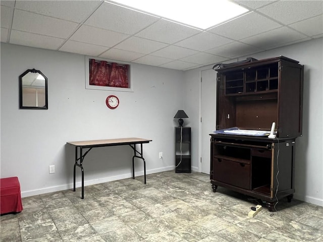 100 Curren Dr, Elmira, NY 14905 - kitchen with a drop ceiling and baseboards