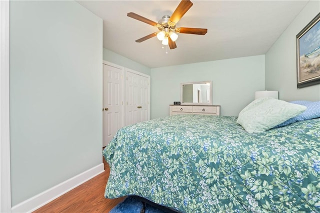 203 Torrey Pine Dr, Greece, NY 14612 - bedroom with wood finished floors and ceiling fan