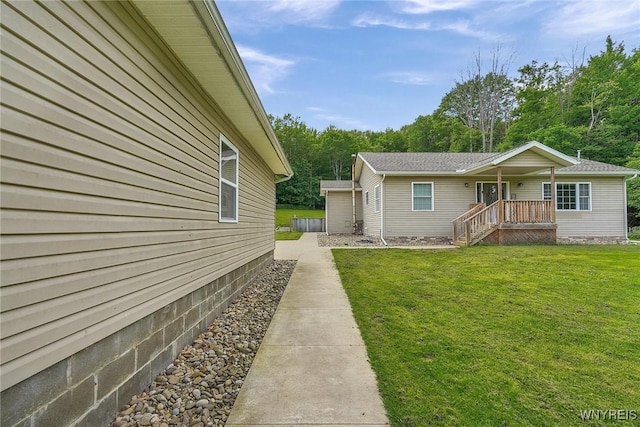 3735 County Road 34, Wirt, NY 14739 - view of side of home featuring a lawn