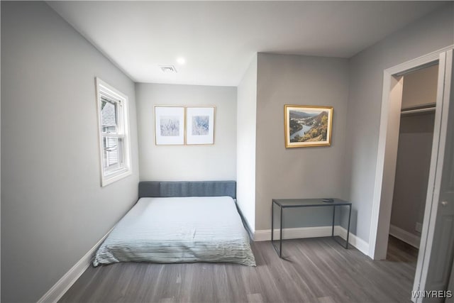 187 Lock St, Lockport-City, NY 14094 - bedroom with wood finished floors and baseboards