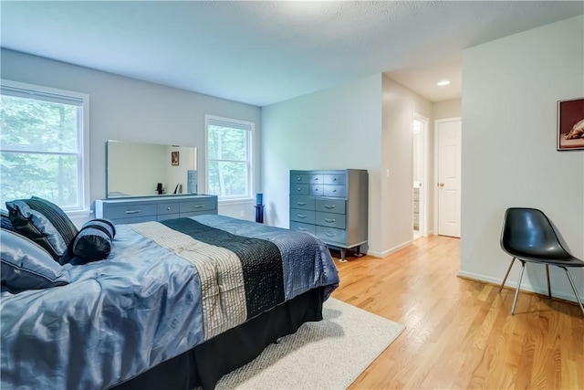 40 Little Glen Rd, Henrietta, NY 14534 - bedroom featuring light wood finished floors and recessed lighting