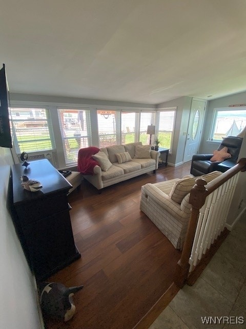 4192 Upson Point Rd, Starkey, NY 14837 - living area featuring wood finished floors