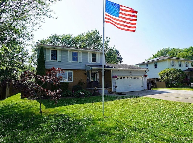 3042 Baseline Rd, Grand Island, NY 14072 - view of front facade with driveway and an attached garage