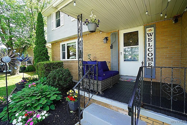 3042 Baseline Rd, Grand Island, NY 14072 - entrance to property featuring brick siding and a porch