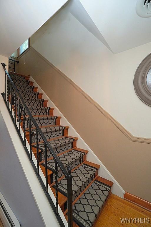 3042 Baseline Rd, Grand Island, NY 14072 - staircase with wood finished floors