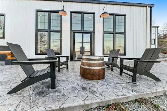 11059 Gold Seal Way, Urbana, NY 14840 - view of patio with a fire pit