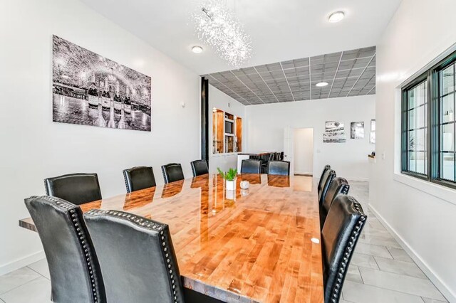 11059 Gold Seal Way, Urbana, NY 14840 - dining space featuring baseboards and recessed lighting