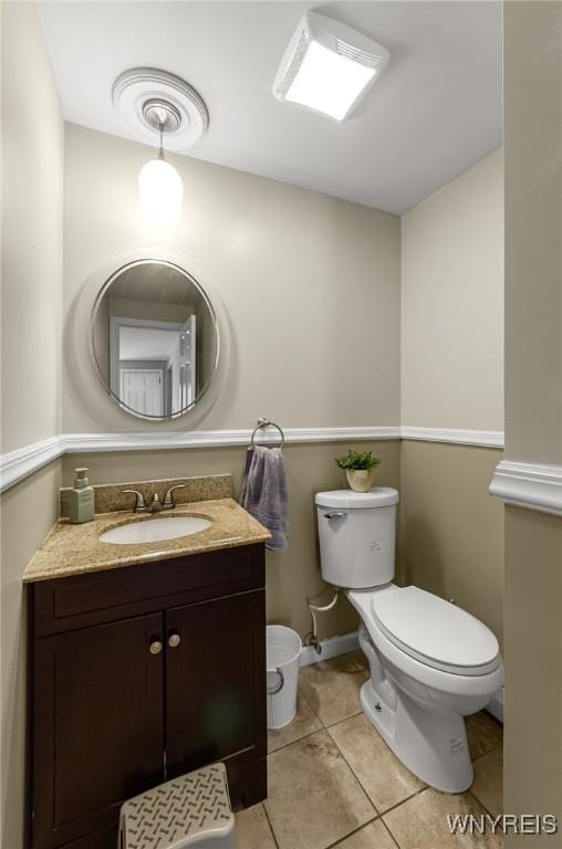 79 Hemlock Dr, West Seneca, NY 14224 - half bath with vanity and tile patterned floors