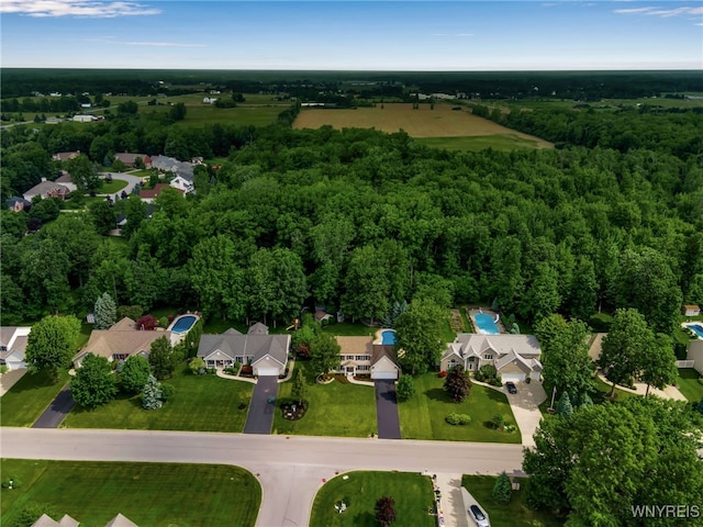 9210 Via Cimato Dr, Clarence, NY 14032 - aerial overview of property's location featuring a forest and nearby suburban area