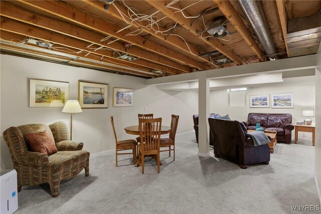 13 Thames Ct, Amherst, NY 14221 - dining space featuring carpet floors and baseboards