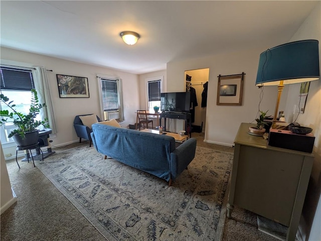 21 Charlotte Ave, Bradford City, PA 16701 - living area with plenty of natural light, carpet floors, and cooling unit