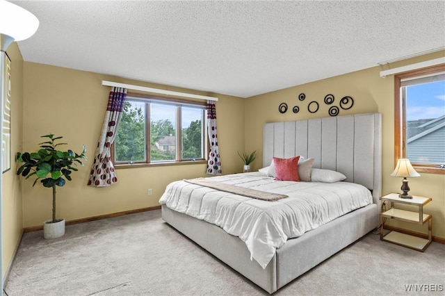5103 Eastbrooke Pl, Clarence, NY 14221 - bedroom featuring carpet floors, multiple windows, and a textured ceiling