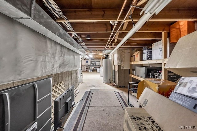 295 Continental Dr, Lockport City, NY 14094 - unfinished basement featuring water heater