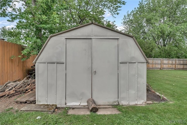 295 Continental Dr, Lockport City, NY 14094 - view of shed featuring a fenced backyard