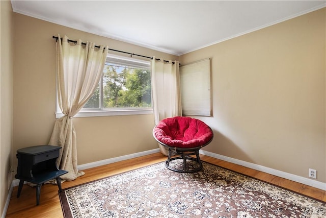129 Butternut Dr, Dewitt, NY 13214 - living area with wood finished floors and ornamental molding