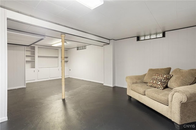 129 Butternut Dr, Dewitt, NY 13214 - finished below grade area featuring baseboards