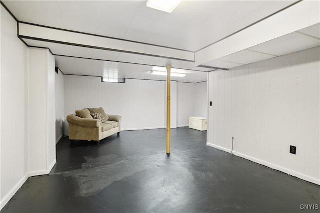 129 Butternut Dr, Dewitt, NY 13214 - finished below grade area featuring baseboards