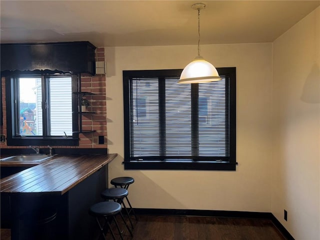 92 Abbott St, Rochester, NY 14606 - dining space with wood finished floors and baseboards