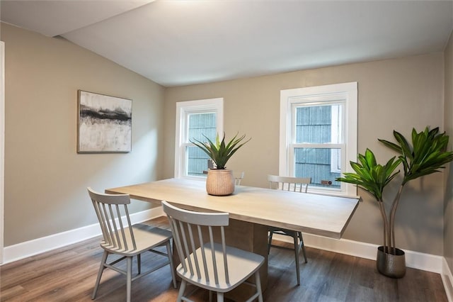 69 Diem St, Rochester, NY 14620 - dining room with healthy amount of natural light, wood finished floors, and lofted ceiling