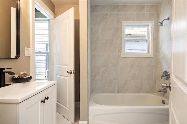 69 Diem St, Rochester, NY 14620 - full bathroom with shower / tub combination, vanity, and plenty of natural light