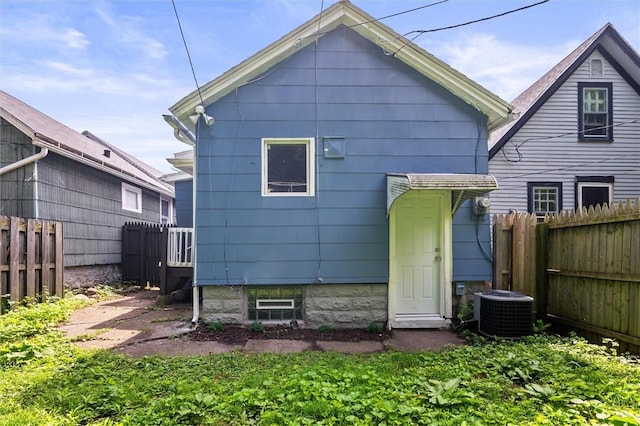 69 Diem St, Rochester, NY 14620 - rear view of property featuring a fenced backyard