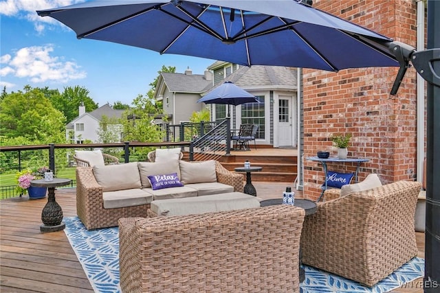 135 Fox Meadow Ln, Orchard Park, NY 14127 - deck featuring outdoor lounge area
