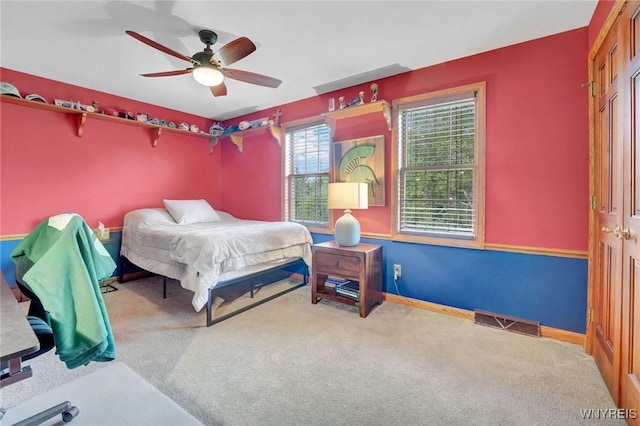 135 Fox Meadow Ln, Orchard Park, NY 14127 - bedroom with carpet flooring and a ceiling fan
