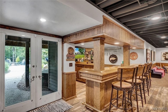 135 Fox Meadow Ln, Orchard Park, NY 14127 - indoor bar featuring light wood-style flooring