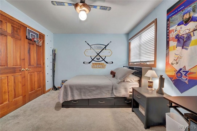 135 Fox Meadow Ln, Orchard Park, NY 14127 - bedroom with carpet flooring and a ceiling fan