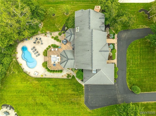 135 Fox Meadow Ln, Orchard Park, NY 14127 - drone / aerial view of a pool