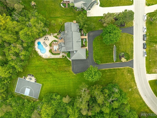 135 Fox Meadow Ln, Orchard Park, NY 14127 - drone / aerial view of a pool area