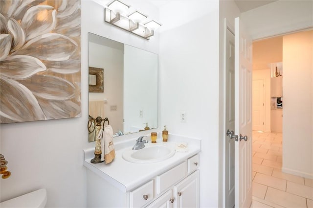 8 Brongo Ln, Gates, NY 14559 - half bath with vanity and tile patterned floors