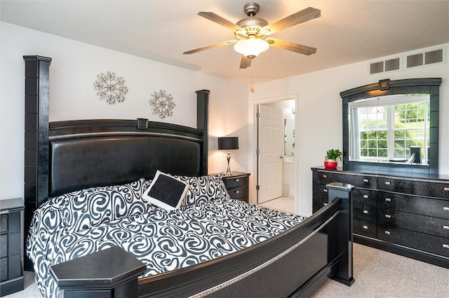 8 Brongo Ln, Gates, NY 14559 - carpeted bedroom with ceiling fan and ensuite bathroom