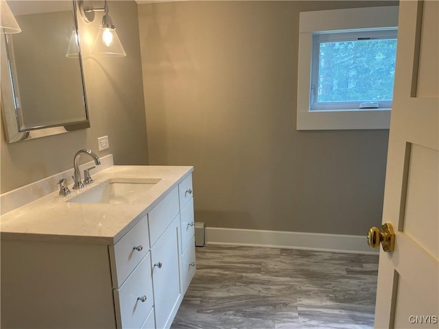 203 E Genesee St, Manlius, NY 13066 - bathroom with vanity and baseboards