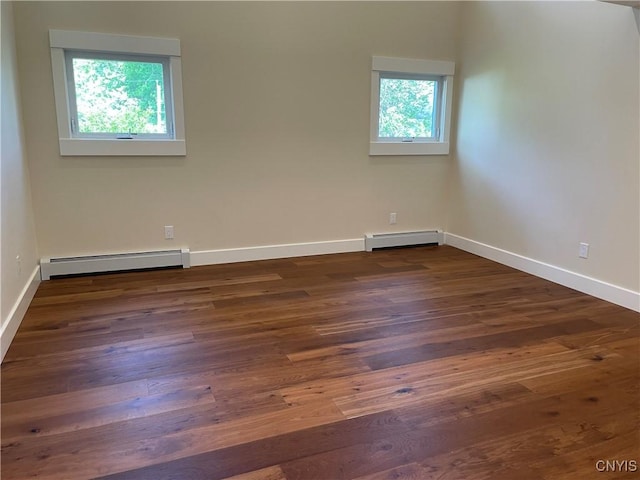 203 E Genesee St, Manlius, NY 13066 - unfurnished room with a baseboard radiator and wood finished floors