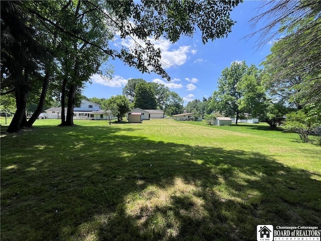 3194 Cranberry Rd, Allegany, NY 14760 - view of grassy yard with a shed