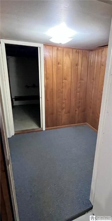 3194 Cranberry Rd, Allegany, NY 14760 - unfurnished room with carpet and wood walls