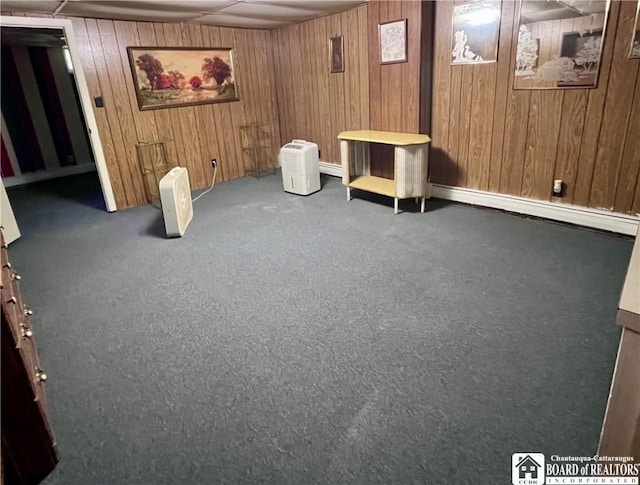 3194 Cranberry Rd, Allegany, NY 14760 - unfurnished room featuring carpet floors and wooden walls