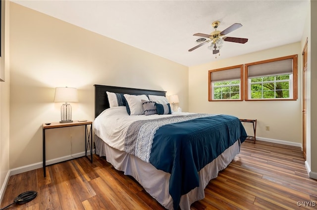 224 Macarthur Rd, Russia, NY 13324 - bedroom featuring wood-type flooring and a ceiling fan