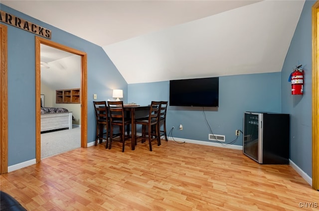 224 Macarthur Rd, Russia, NY 13324 - dining area with wood finished floors and lofted ceiling