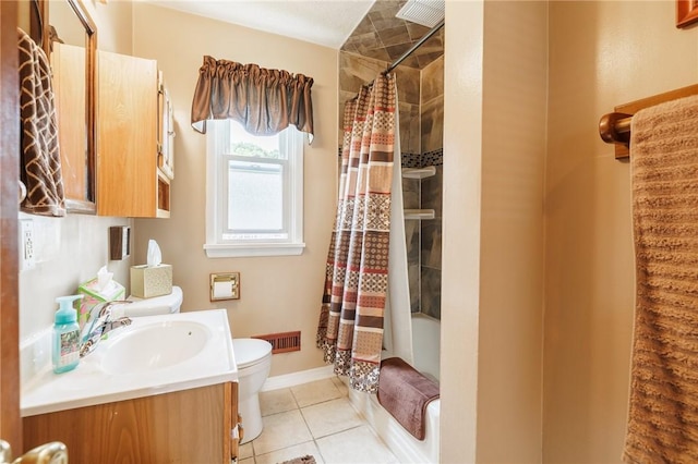 167 Cheltenham Rd, Rochester, NY 14612 - bathroom featuring vanity, tile patterned floors, and shower / bath combination with curtain