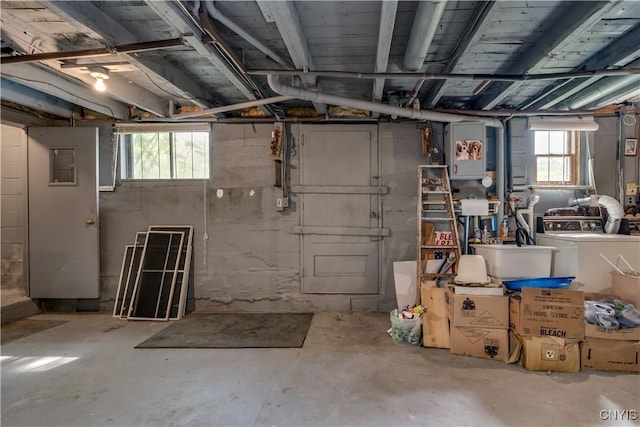 12324 US Route 11, Adams, NY 13606 - basement featuring washer / clothes dryer and healthy amount of natural light