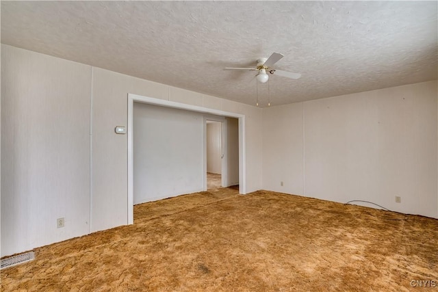 12324 US Route 11, Adams, NY 13606 - carpeted spare room with ceiling fan and a textured ceiling