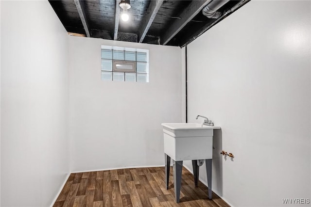 18 Wade Ave, Buffalo, NY 14214 - below grade area featuring wood finished floors
