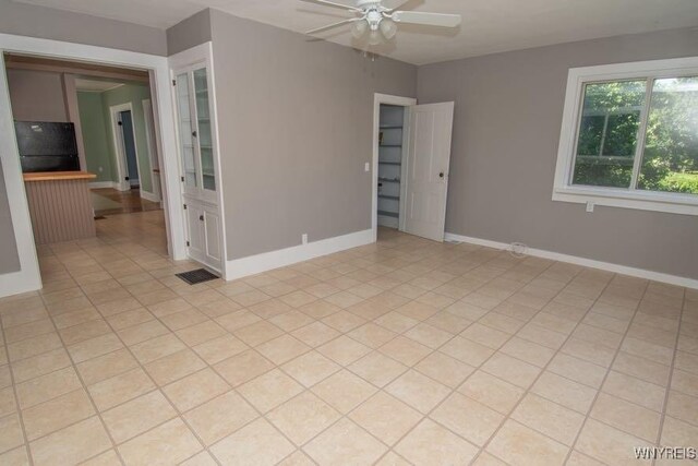 45 S Academy St, Middlebury, NY 14591 - unfurnished room featuring ceiling fan and light tile patterned floors