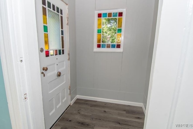 45 S Academy St, Middlebury, NY 14591 - entryway featuring wood finished floors and baseboards