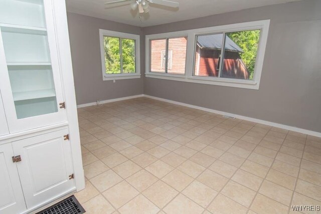 45 S Academy St, Middlebury, NY 14591 - unfurnished room with a ceiling fan, healthy amount of natural light, and built in features