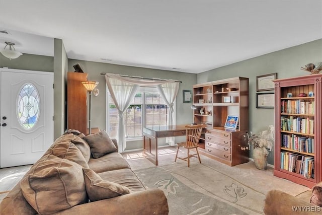 34 Northfield Pl, Amherst, NY 14226 - living area featuring a desk and carpet floors