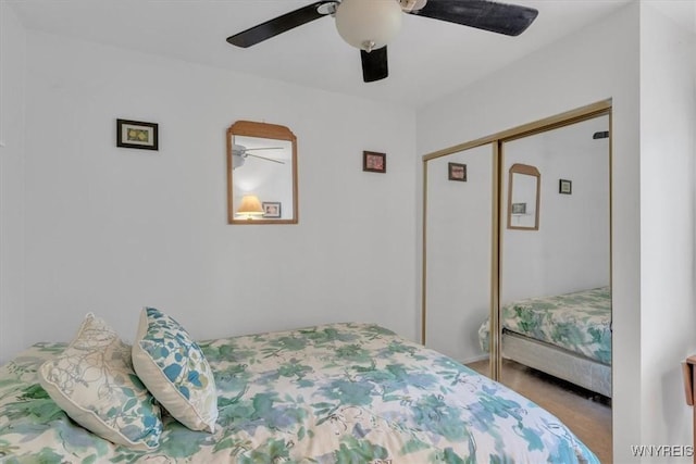 34 Northfield Pl, Amherst, NY 14226 - bedroom featuring a closet and a ceiling fan